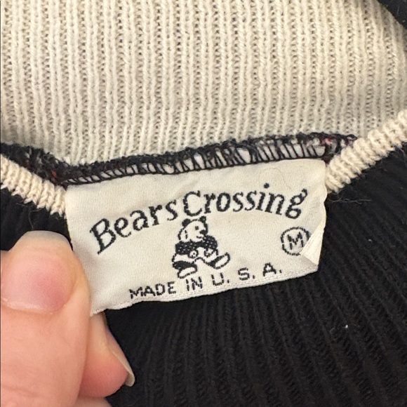 Vintage Bears Crossing Panda Sweater - Picture 5 of 5